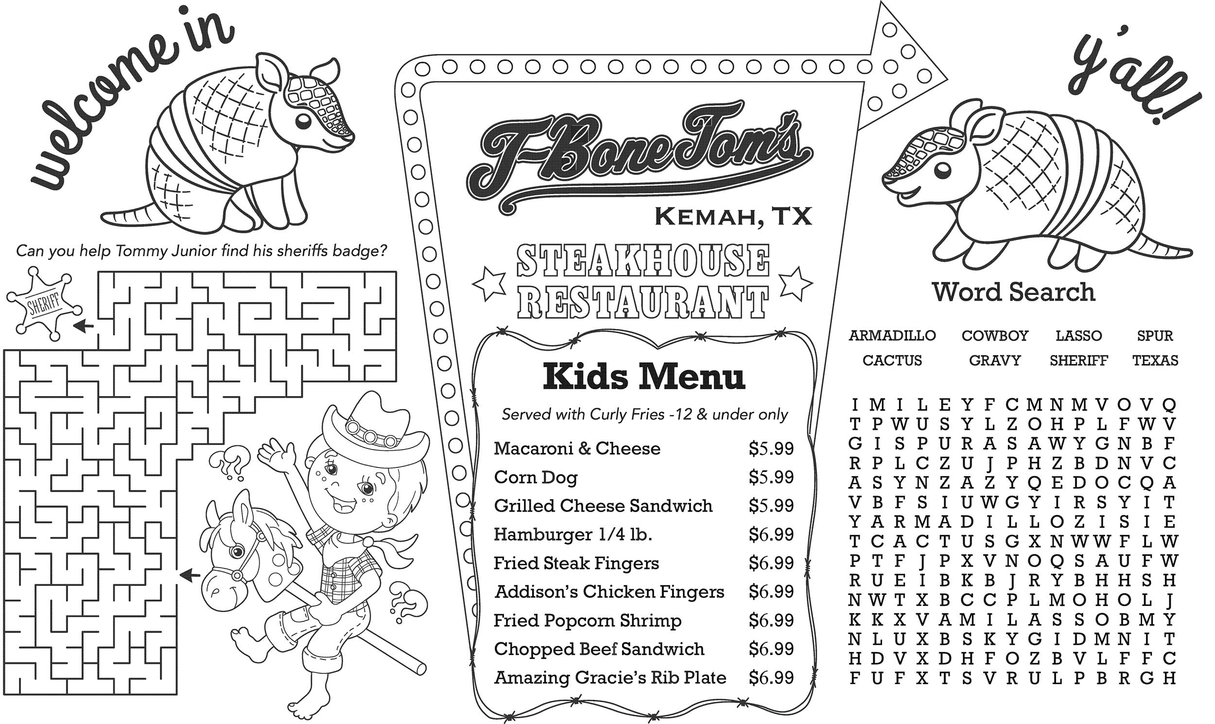 Kids Menu